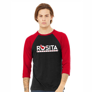 Adult Baseball Tee Black and Red