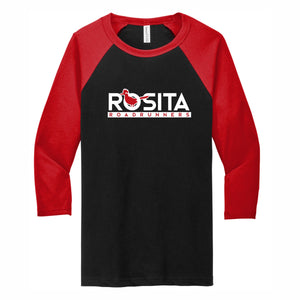 Adult Baseball Tee Black and Red