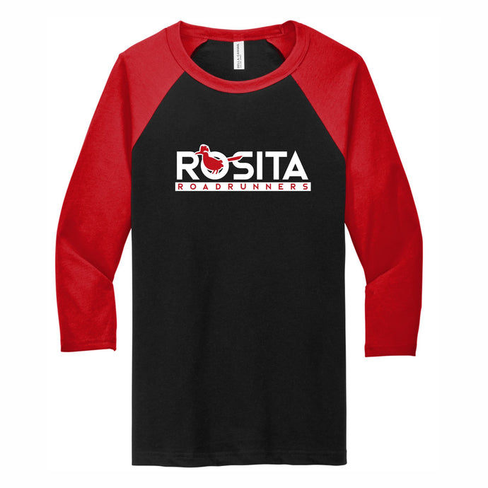 Adult Baseball Tee Black and Red
