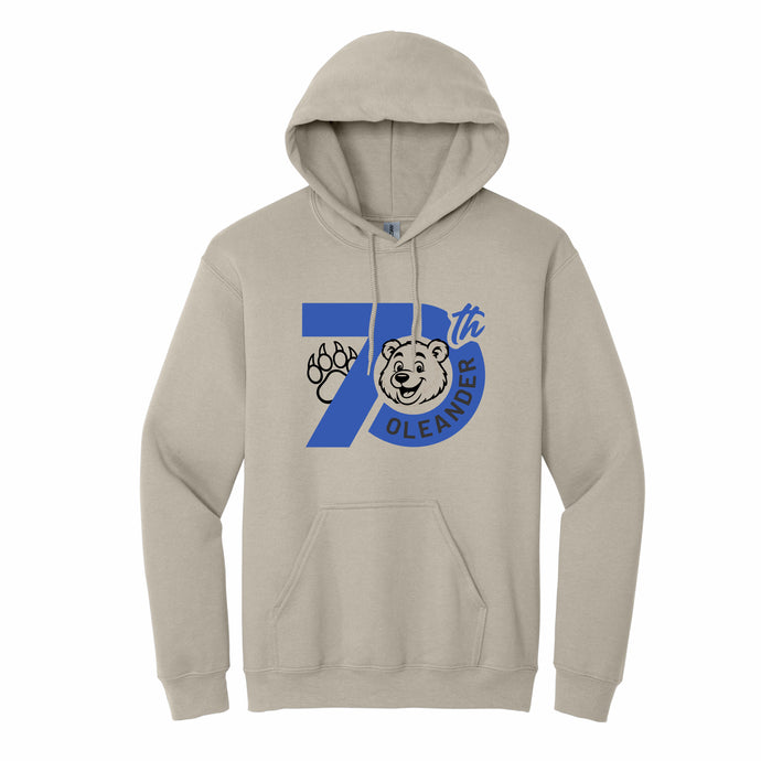 Oleander 70th Unisex Cream Hoodie
