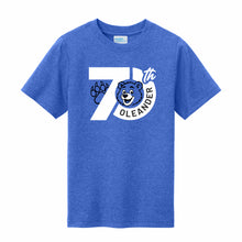 Load image into Gallery viewer, Oleander 70th Heathered Royal Tee
