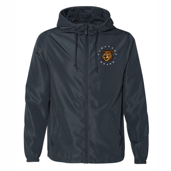 Oleander Full Zip Hooded Wind Jacket