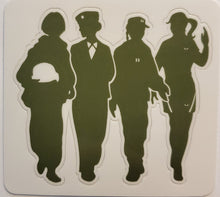 Load image into Gallery viewer, Air Force WOF sticker 3 pack Blk/Olive/Pink - FREE SHIPPING
