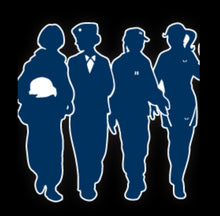 Load image into Gallery viewer, Air Force WOF Sticker 3 pack Blk/Olive/Blue - FREE SHIPPING
